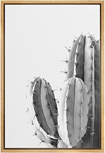 Detailed Desert Cactus Floral Plants Canvas Print