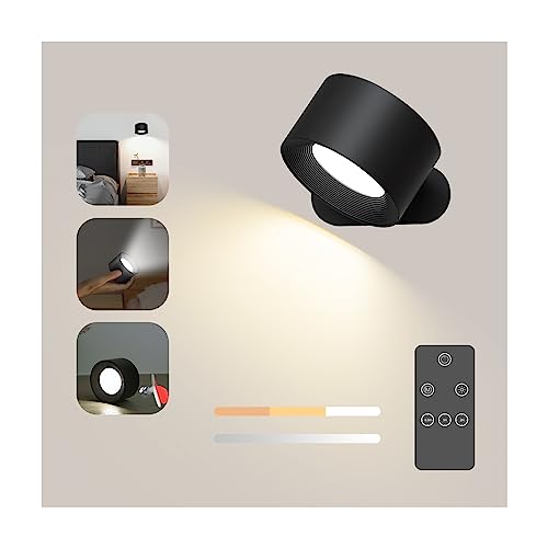 Deyagoo LED Wall Sconce with Rechargeable Battery Operated