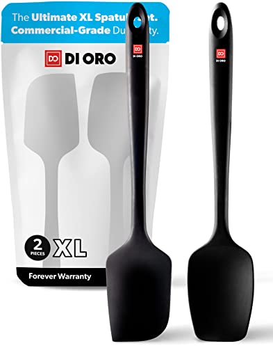 DI ORO Seamless Series Silicone Pro XL Spoonula & Spatula Set