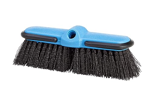 Camco Flow-Through Wash Brush with Push Button Telescoping Handle - Connect  to Standard Water Hose to Clean Your Vehicle | Great for RV, Truck Boat