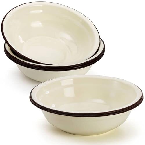 Dicunoy 6 Pack Enamel Bowls