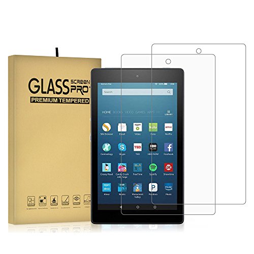 DIEBI Tempered Glass Screen Protector for Kindle Fire HD 10
