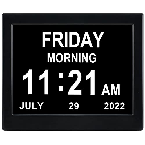 Digital Day Date Time Clock for Seniors