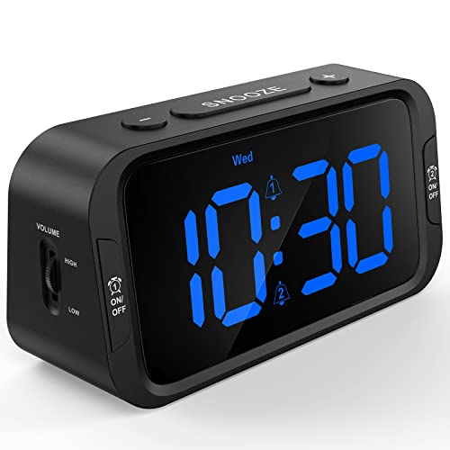 Digital Dual Alarm Clock for Bedroom