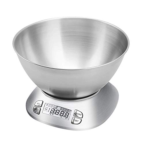 Digital Kitchen Scale with Removable Bowl