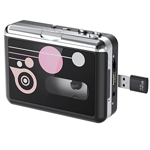 DIGITNOW Cassette Player - Portable USB Cassette to MP3 Converter