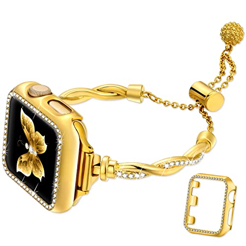 Dilando Bling Band and Case: Elegant and Sparkling Apple Watch Accessory
