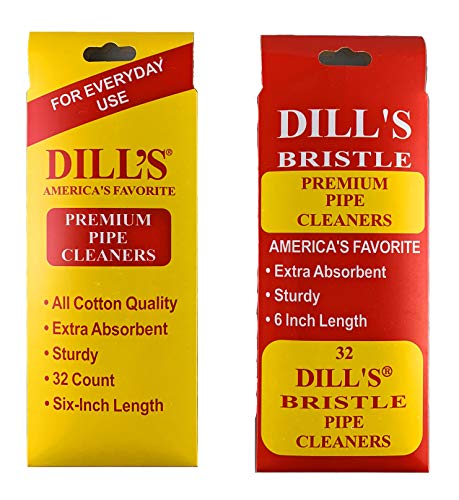 Dill's Premium Pipe Cleaners Combo - Bristle and Regular