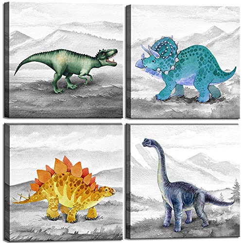 Dinosaur Bedroom Decor Wall Art Prints