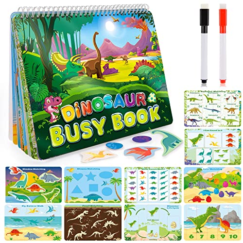 Dinosaur Themes Busy Book for Toddlers