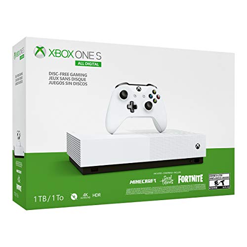 Disc-Free Gaming: Xbox One S 1TB All-Digital Edition Console