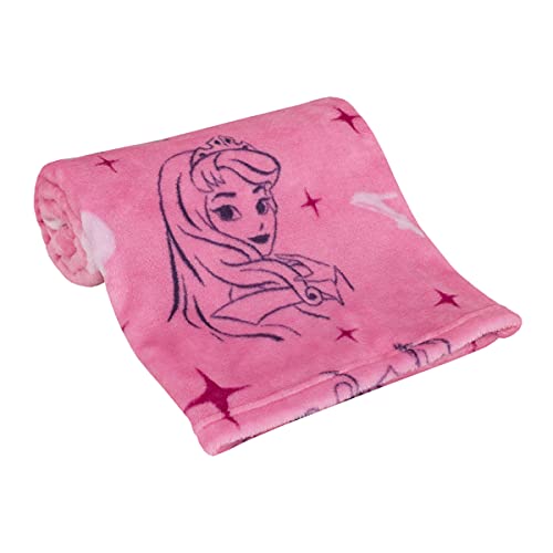 Disney Princess Pink & Purple Baby Blanket