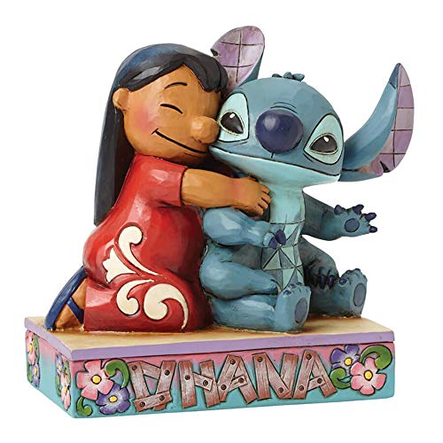 Disney Traditions by Jim Shore Lilo and Stitch Stone Resin Figurine, 4.875”, Blue