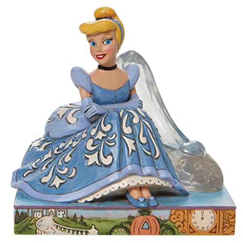 Disney Traditions Cinderella with Glass Slipper Figurine