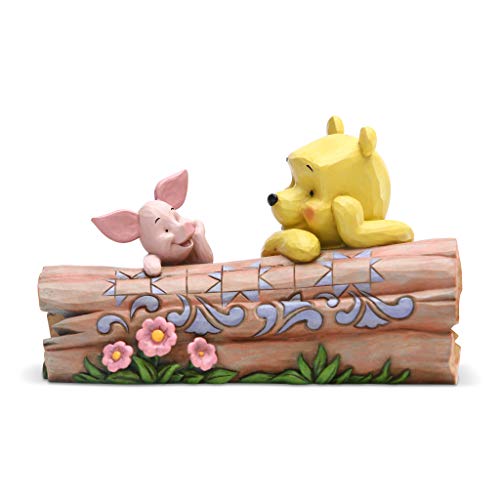 Disney Traditions Winnie The Pooh and Piglet Log Figurine
