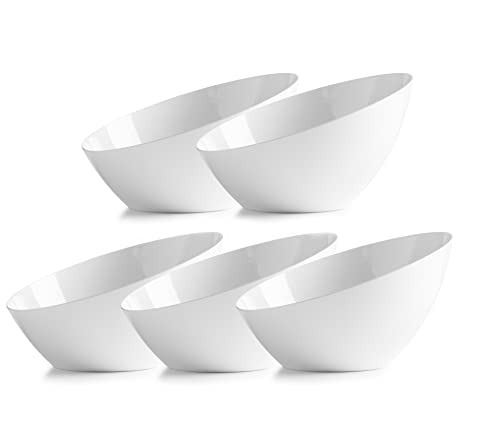 Disposable Plastic Serving Bowls for Parties, Weddings, and Buffets