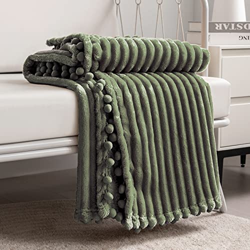 DISSA Fleece Blanket Throw Size - Soft and Cozy