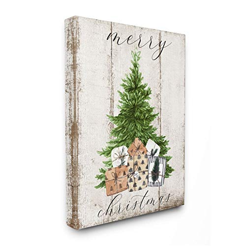 Distressed Merry Christmas Tree Wall Art