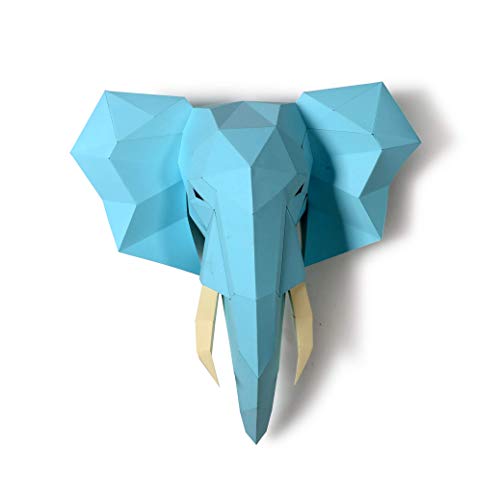 DIY Elephant Head Paper Sculpture Kit