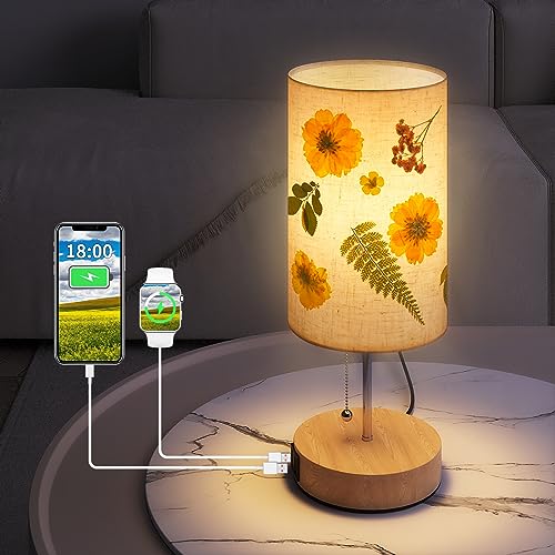 DIY Flower Lamp with USB Charging Ports - Creative and Convenient