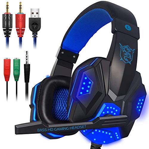 DLAND Gaming Headset with Mic and LED Light