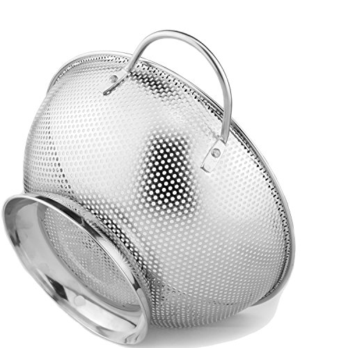DLD Stainless Steel Micro-Perforated Colander