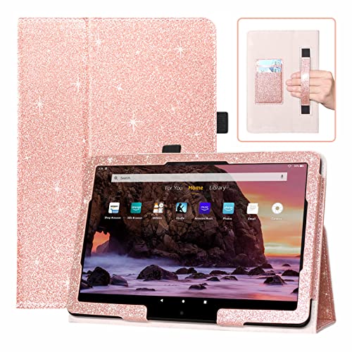 DMLuna Glitter Rose Tablet Case