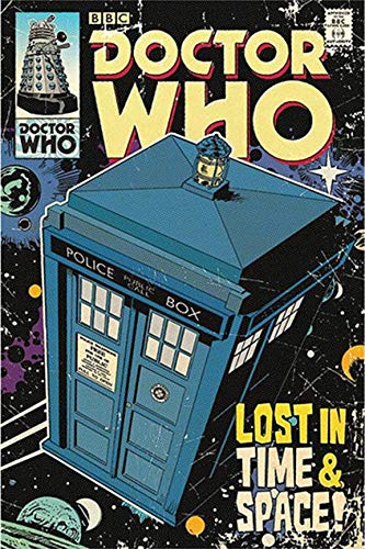 Doctor Who Tardis Comic Book Cover Poster