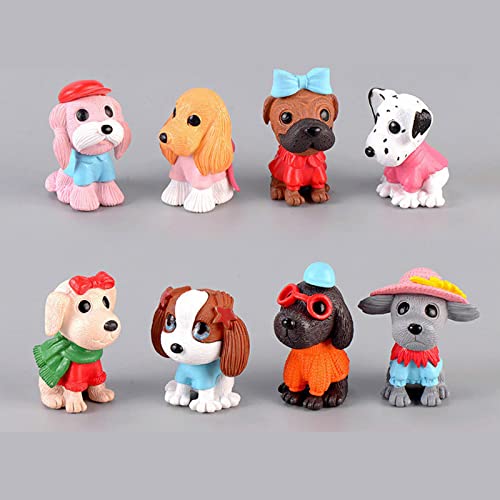 Dog Cake Topper Figurines for Kids Birthday Party
