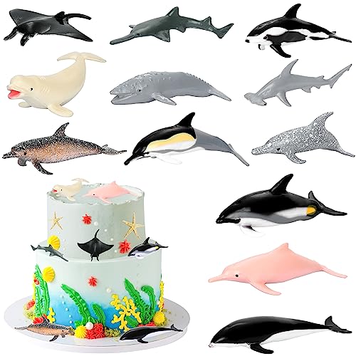 Dolphin Toy Cake Topper Set
