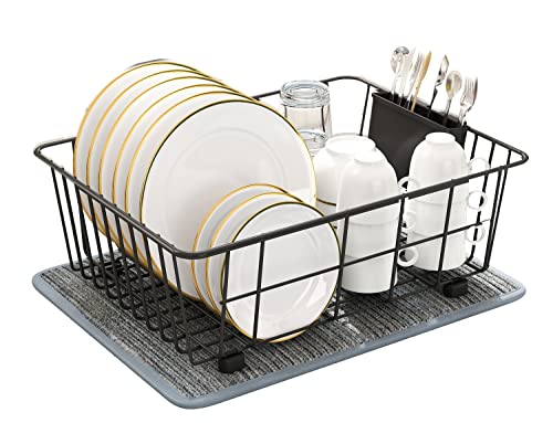 DOLRIS Dish Drying Rack - Stainless Steel Kitchen Drainer