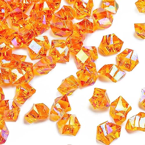 DomeStar Orange Acrylic Ice Rocks