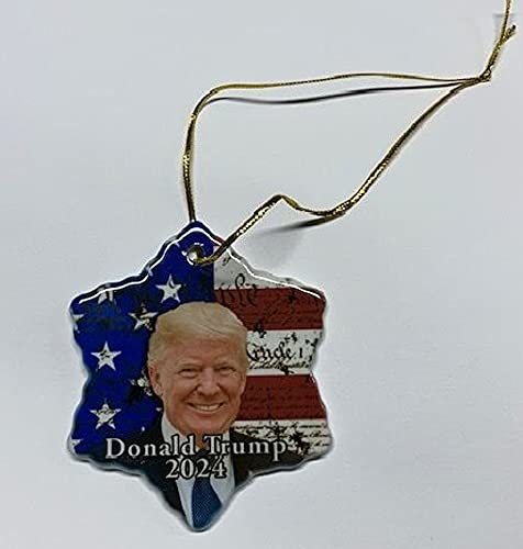 Donald Trump 2024 Porcelain Christmas Ornament New
