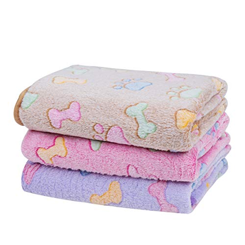 Dono Dog Blanket Pack - Soft Fluffy Fleece for Small Dogs