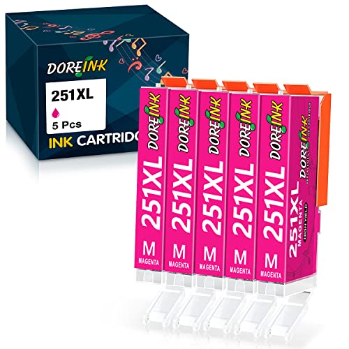 DOREINK Magenta Ink Cartridges for Canon PIXMA Printer