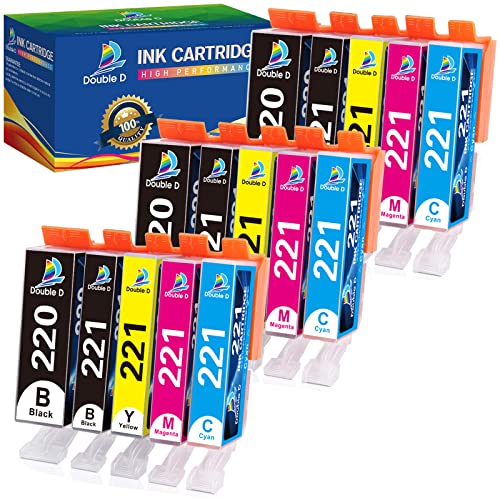 DOUBLE D Compatible Canon 220 221 Ink Cartridges