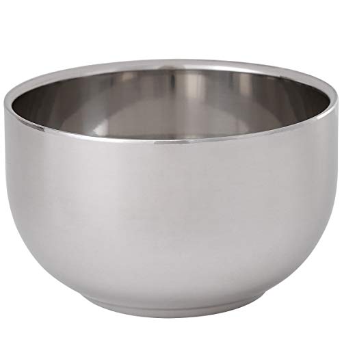 Double Layer Stainless Steel Shaving Mug Bowl
