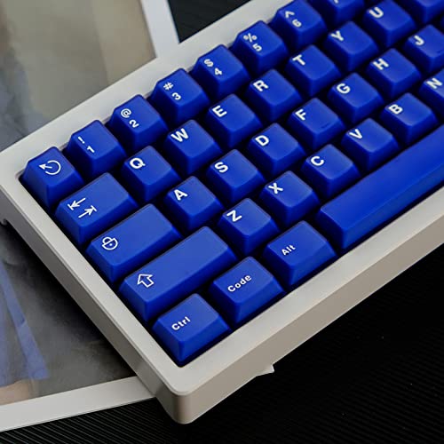 Double Shot Blue Keycaps Set for Mechanical Keyboard