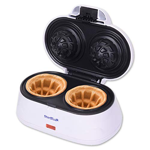 Double Waffle Bowl Maker - Make Belgian waffles in minutes