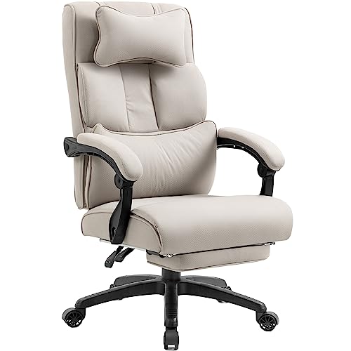 Dowinx Executive Office Chair with Footrest, Grey