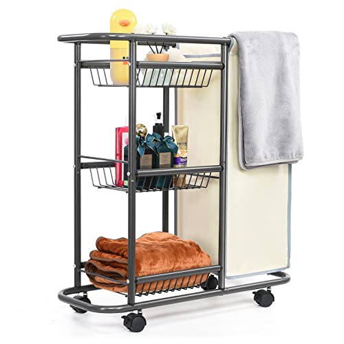 Doxbom Rolling Laundry Sorter Cart