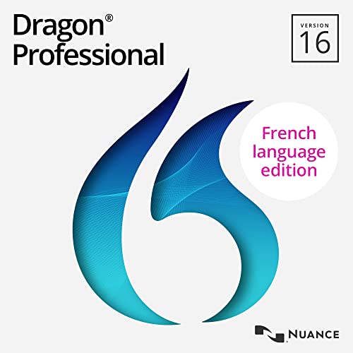 Dragon Professional 16.0 Speech Dictation and Voice Recognition Software, French [PC Download]