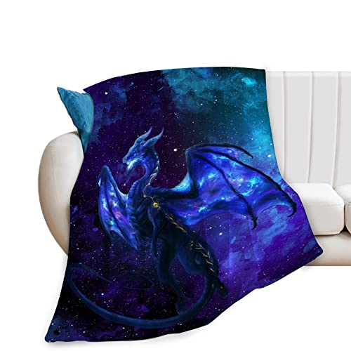 Dragon Space Throw Blanket