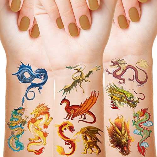 Dragon Temporary Dragon Stickers for Kids Party Supplies