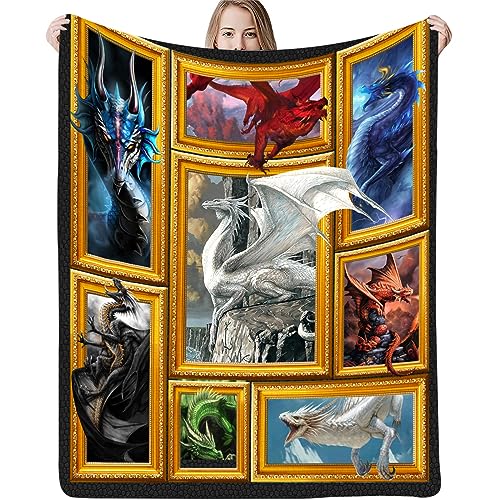 Dragon Throw Blanket for Kids and Adults