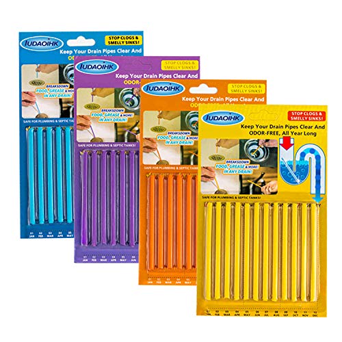Drain Cleaner Sticks for Clear, Odor-Free Drains and Pipes