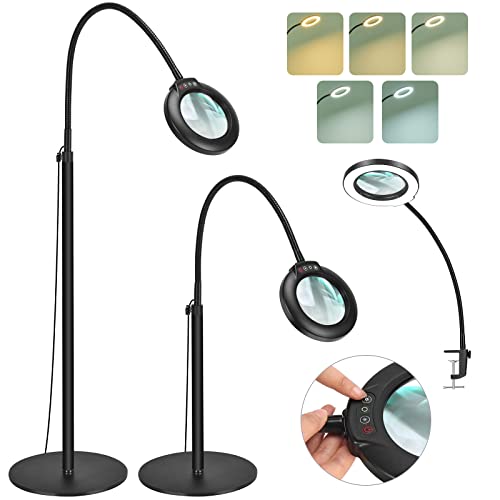 Drdefi Floor Lamp with Magnifying Glass