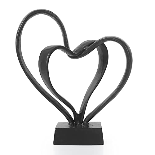 Dreamseden Romantic Double Hearts Statue