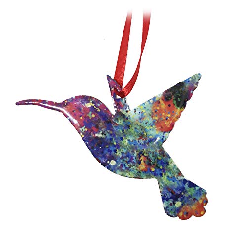 Dreamy Opal Rainbow Metal Christmas Ornament