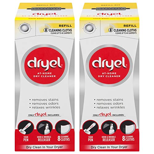 Dryel at-Home Dry Cleaner (2 Pack, Refill Kit 8ct)